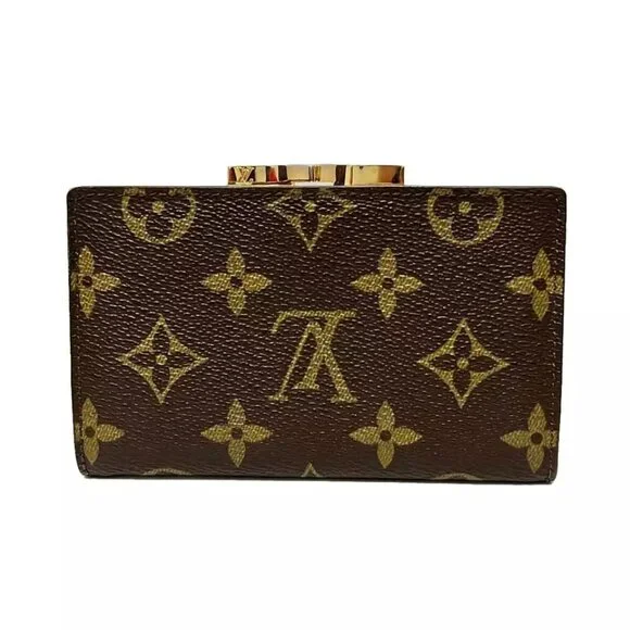 Auth LOUIS VUITTON Coin Purse with Crasp  Monogram 861 Coin Case 217-122124 - Picture 2 of 4